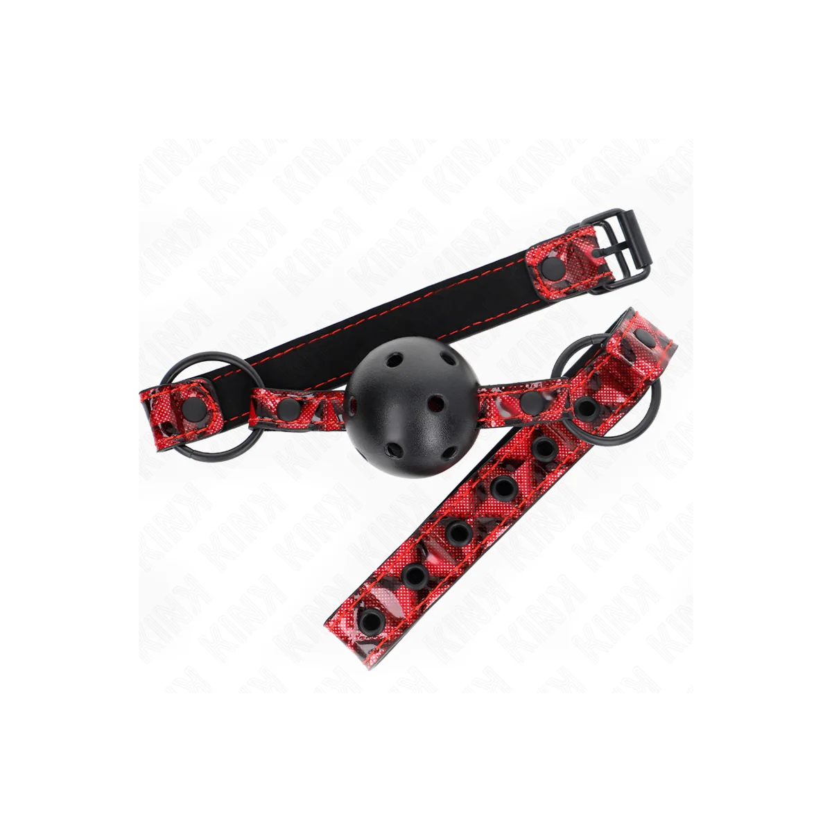 Rautenmuster-Ball 4,5 cm Gag Modell 2 64,5 cm Verstellbar 42-60 cm von Kink Collar & Gag kaufen | Fesselliebe