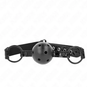 Rautenmuster-Ball 4,5 cm Gag Modell 3 64,5 cm Verstellbar 42-60 cm von Kink Collar & Gag kaufen | Fesselliebe