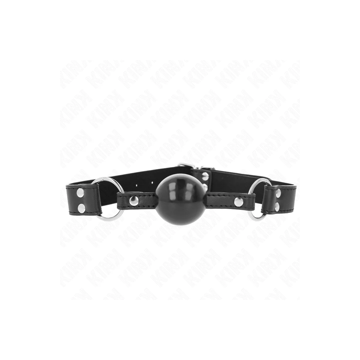 Weicher und Fester Kugelkopf 4 cm mit Kunstlederband 62 X 2,5 cm Verstellbar 42-58 cm von Kink Collar & Gag kaufen | Fesselliebe