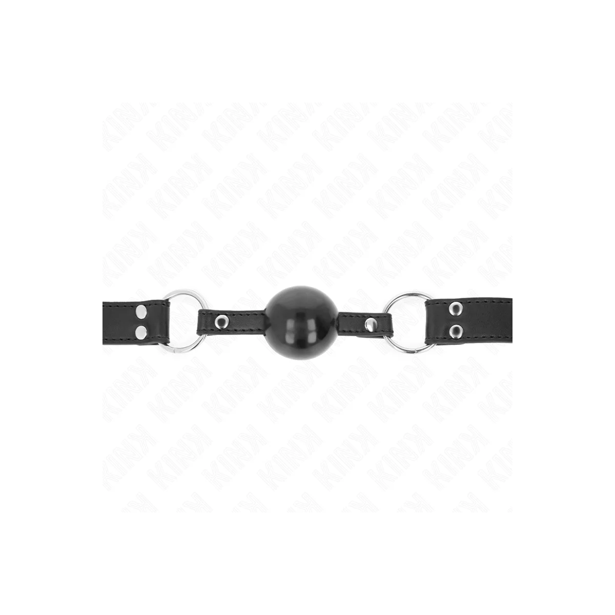 Weicher und Fester Kugelkopf 4 cm mit Kunstlederband 62 X 2,5 cm Verstellbar 42-58 cm von Kink Collar & Gag kaufen | Fesselliebe