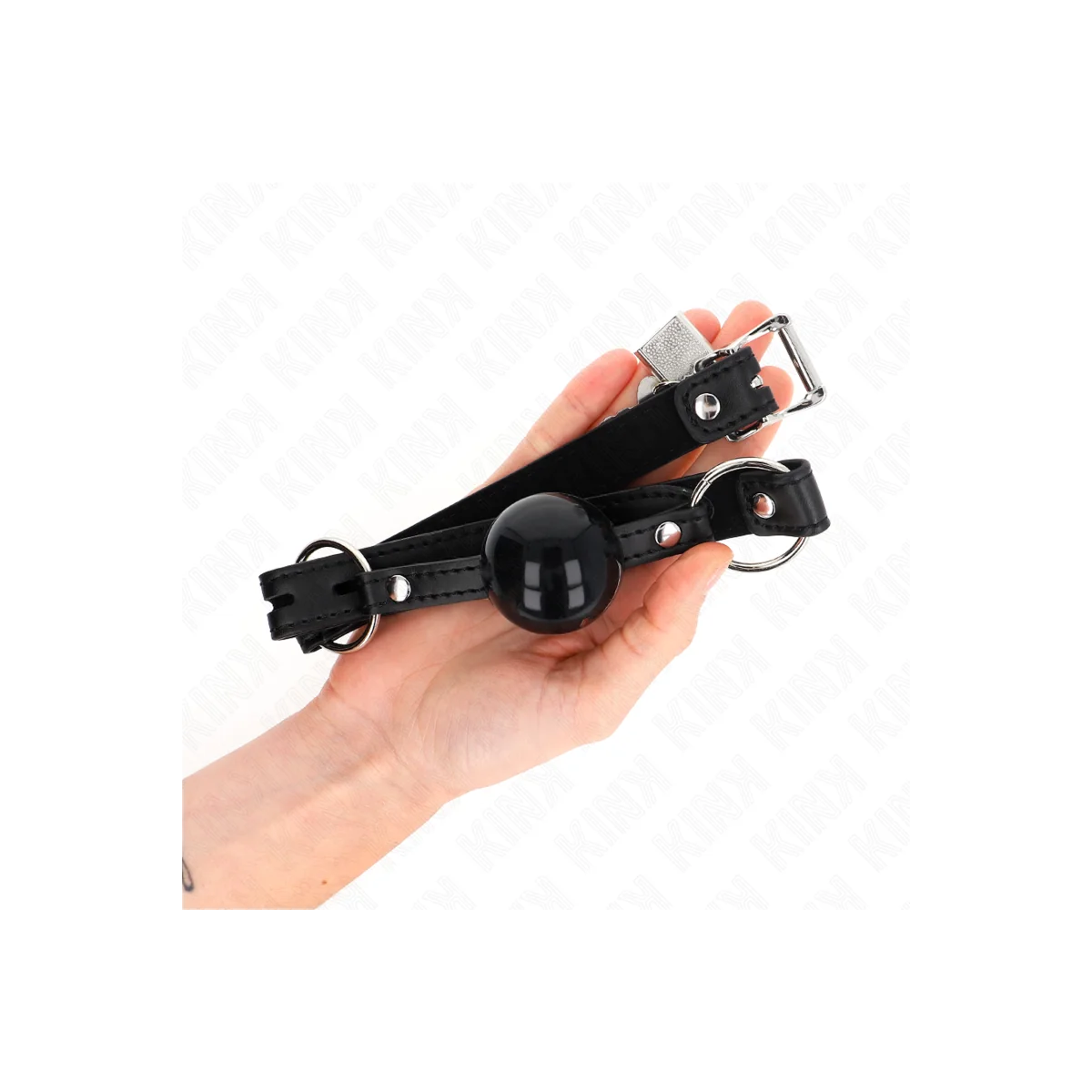 Tpe Ball 4 cm Knebel mit Schwarzem Schloss 60 X 2 cm von Kink Collar & Gag kaufen | Fesselliebe