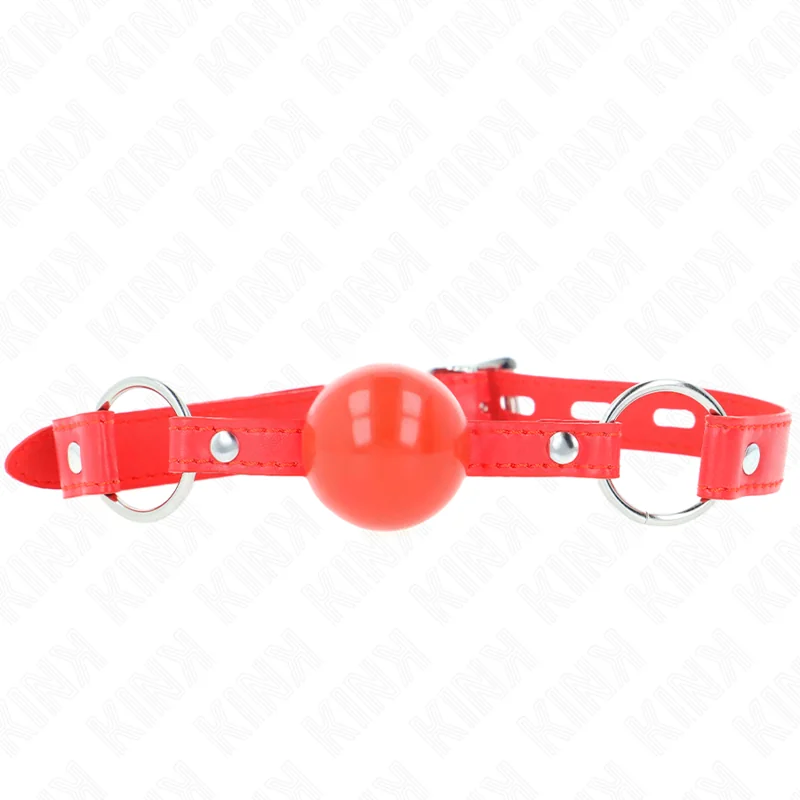Tpe-Ball 4 cm Knebel mit Rojo-Schloss 60 X 2 cm von Kink Collar & Gag kaufen | Fesselliebe