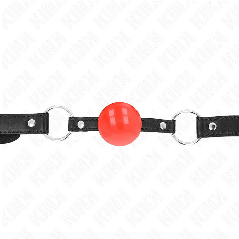 Roter Tpe-Ball 4 cm Knebel 60 X 2 cm von Kink Collar & Gag kaufen | Fesselliebe