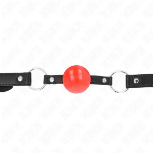 Roter Tpe-Ball 4 cm Knebel 60 X 2 cm von Kink Collar & Gag kaufen | Fesselliebe