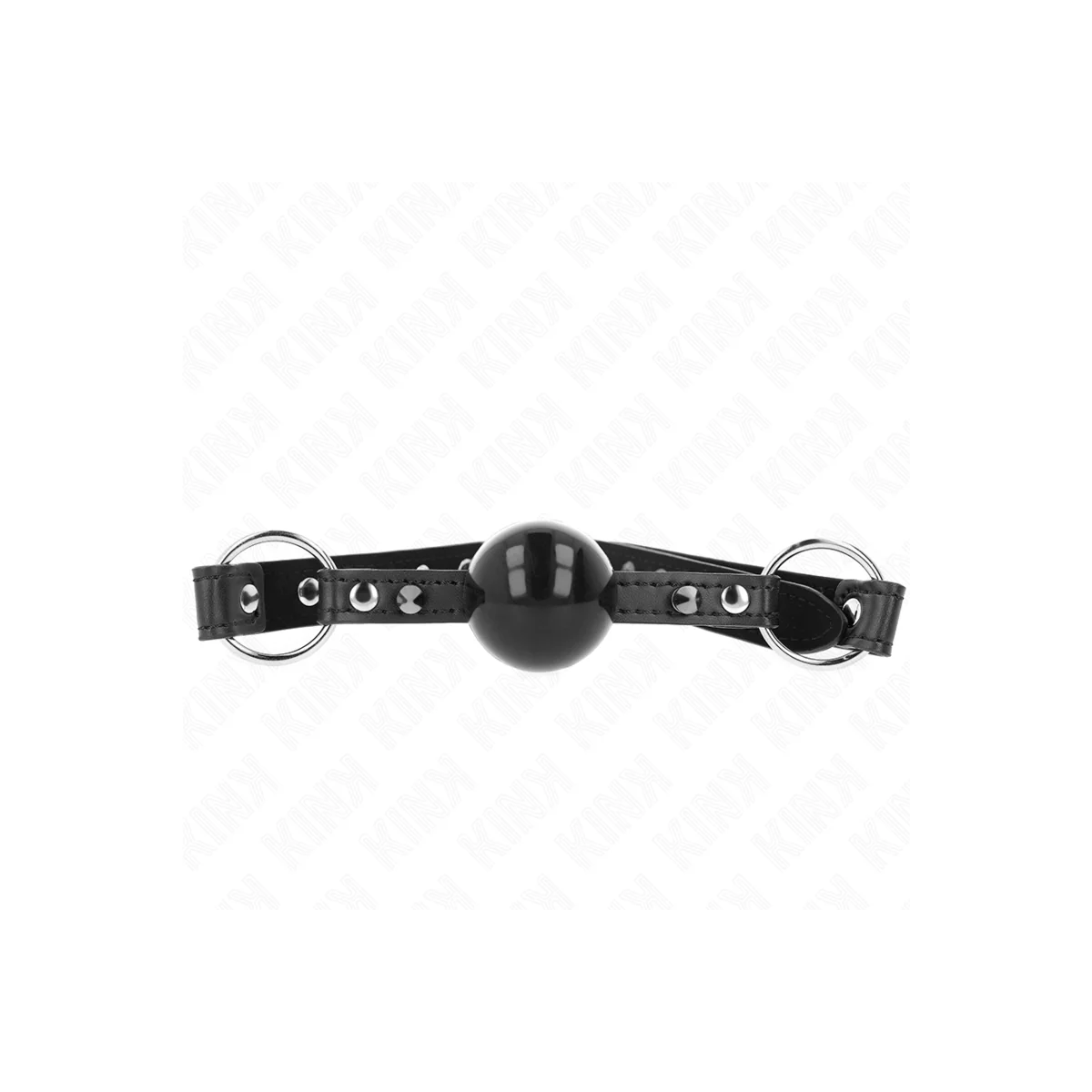 Ball 4 cm Knebel mit Spitzenniet und Schnappverschluss 65 X 2 cm von Kink Collar & Gag kaufen | Fesselliebe