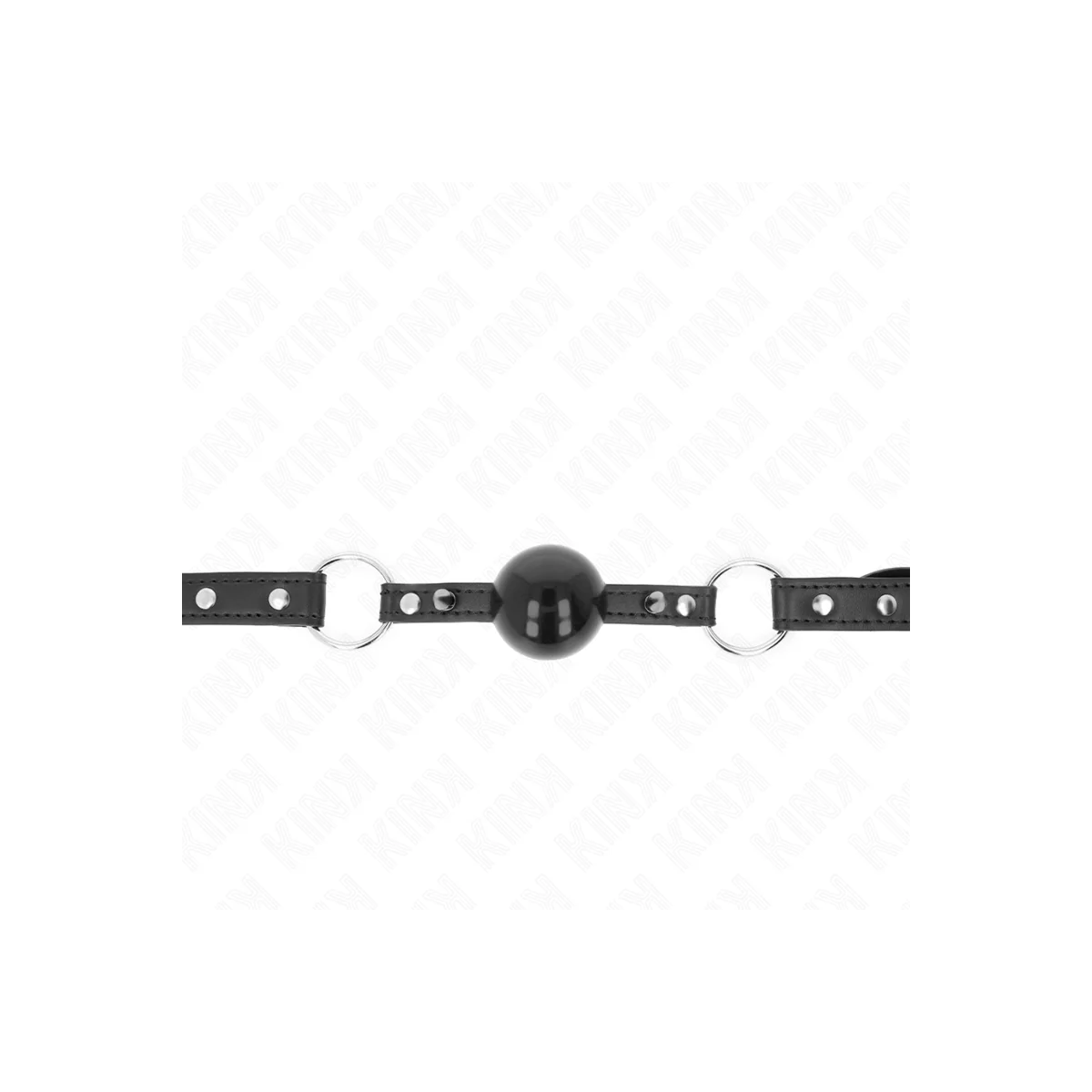 Ball 4 cm Knebel mit Spitzenniet und Schnappverschluss 65 X 2 cm von Kink Collar & Gag kaufen | Fesselliebe