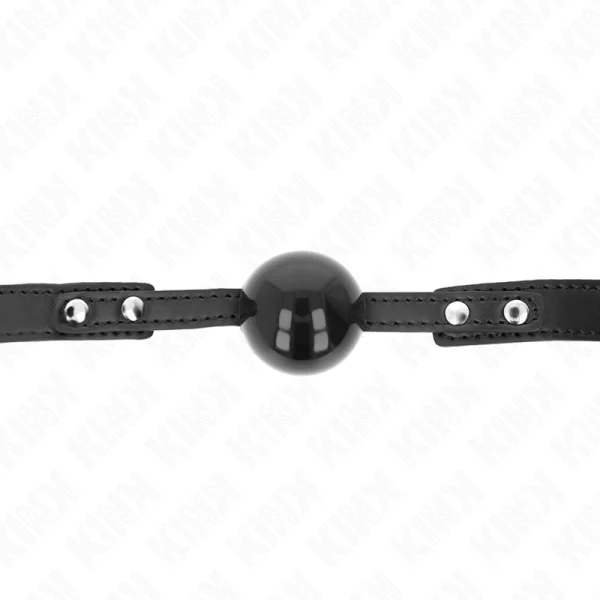 Soft Tpe Ball 4 cm Gag Modell 3 60 X 2 cm Verstellbar 37-52 cm von Kink Collar & Gag kaufen | Fesselliebe