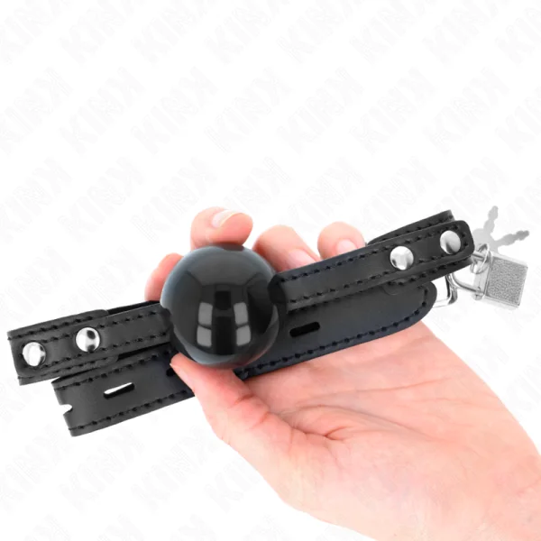 Soft Tpe Ball 4 cm Gag Modell 3 60 X 2 cm Verstellbar 37-52 cm von Kink Collar & Gag kaufen | Fesselliebe