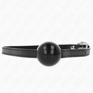 Schwarzer Einzelner Fester Ball 4 cm Gag 65 X 1,5 cm von Kink Collar & Gag kaufen | Fesselliebe
