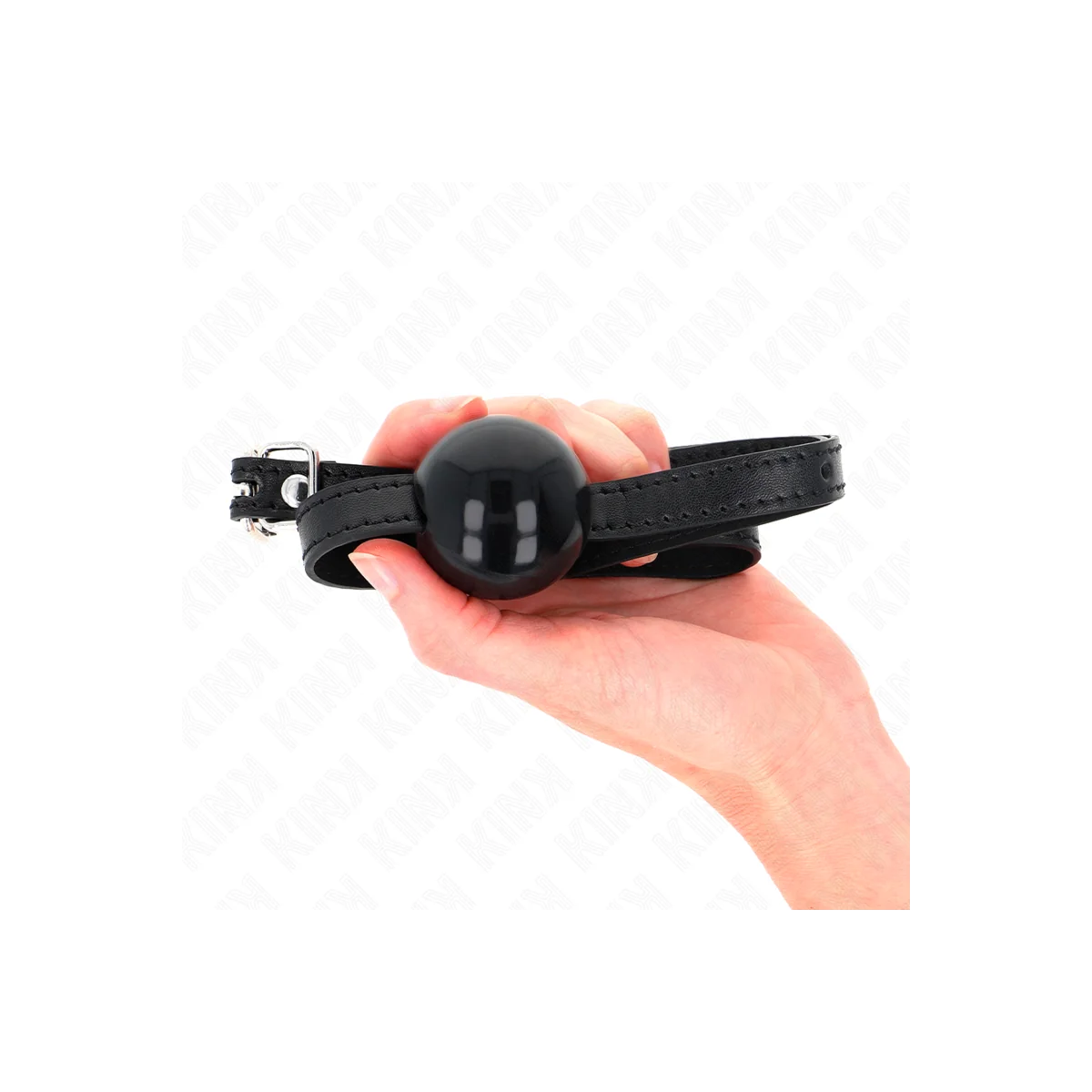 Schwarzer Einzelner Fester Ball 4 cm Gag 65 X 1,5 cm von Kink Collar & Gag kaufen | Fesselliebe