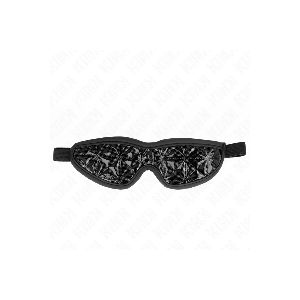 Schwarzes Stirnband mit Rautenmuster 20,5 X 6 cm von Kink Masked Allure kaufen | Fesselliebe
