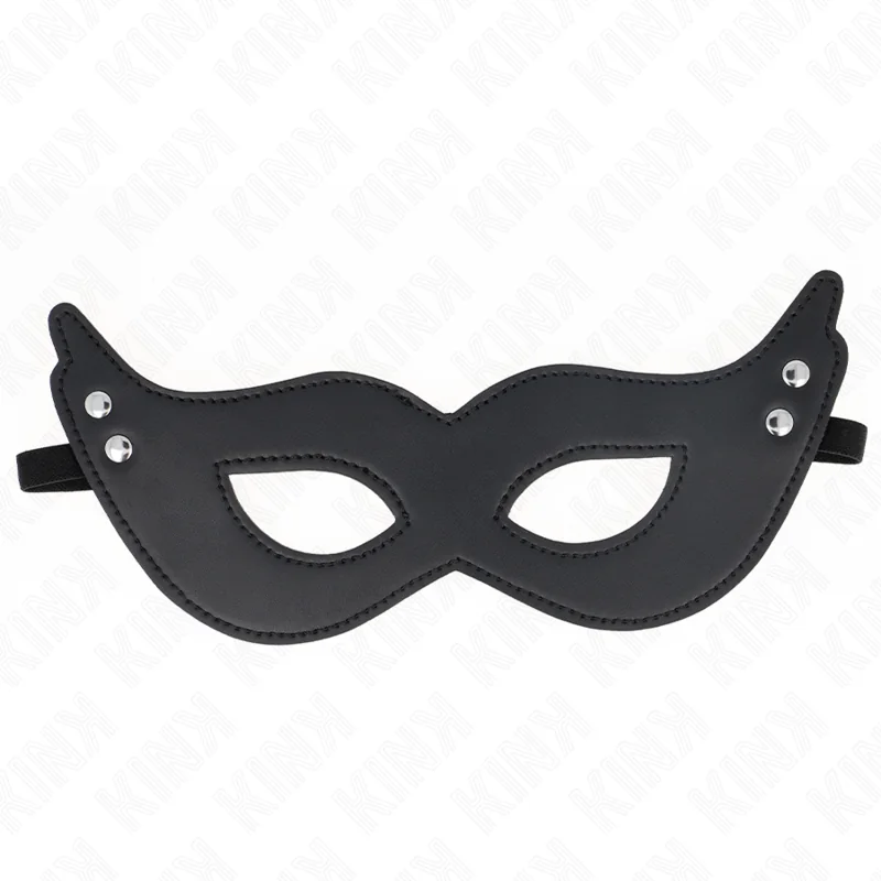 Kunstledermaske mit Nieten Modell 1 26 X 8 cm von Kink Masked Allure kaufen | Fesselliebe