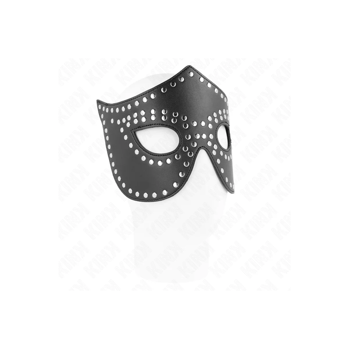 Kunstledermaske mit Nieten Modell 2 30 X 12 cm von Kink Masked Allure kaufen | Fesselliebe
