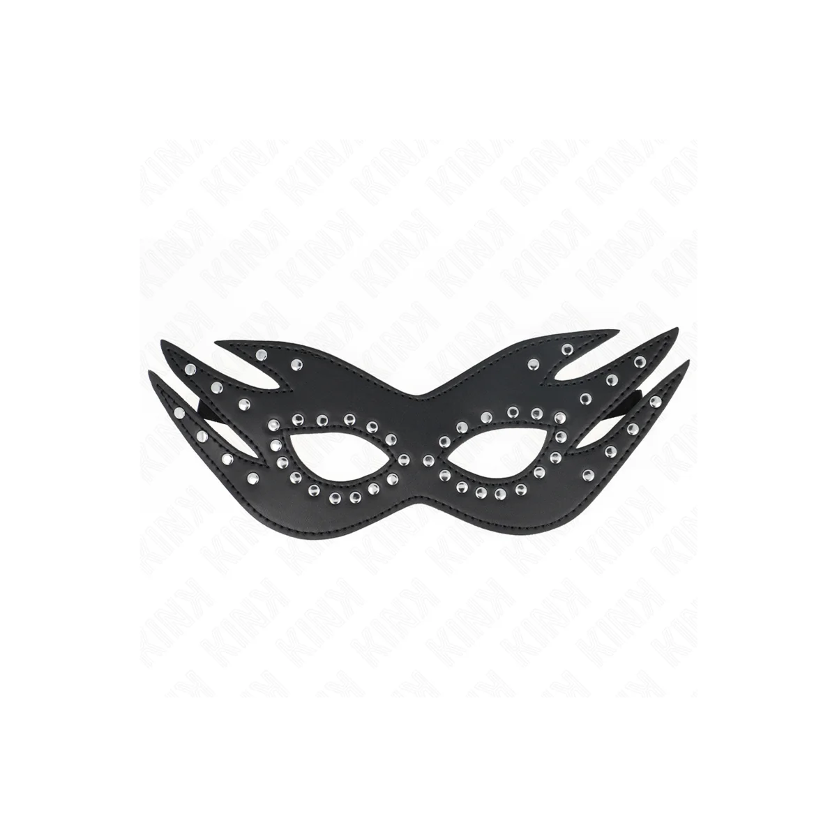 Kunstledermaske mit Nieten Modell 3 26 X 9,5 cm von Kink Masked Allure kaufen | Fesselliebe