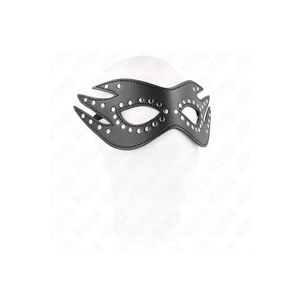 Kunstledermaske mit Nieten Modell 3 26 X 9,5 cm von Kink Masked Allure kaufen | Fesselliebe