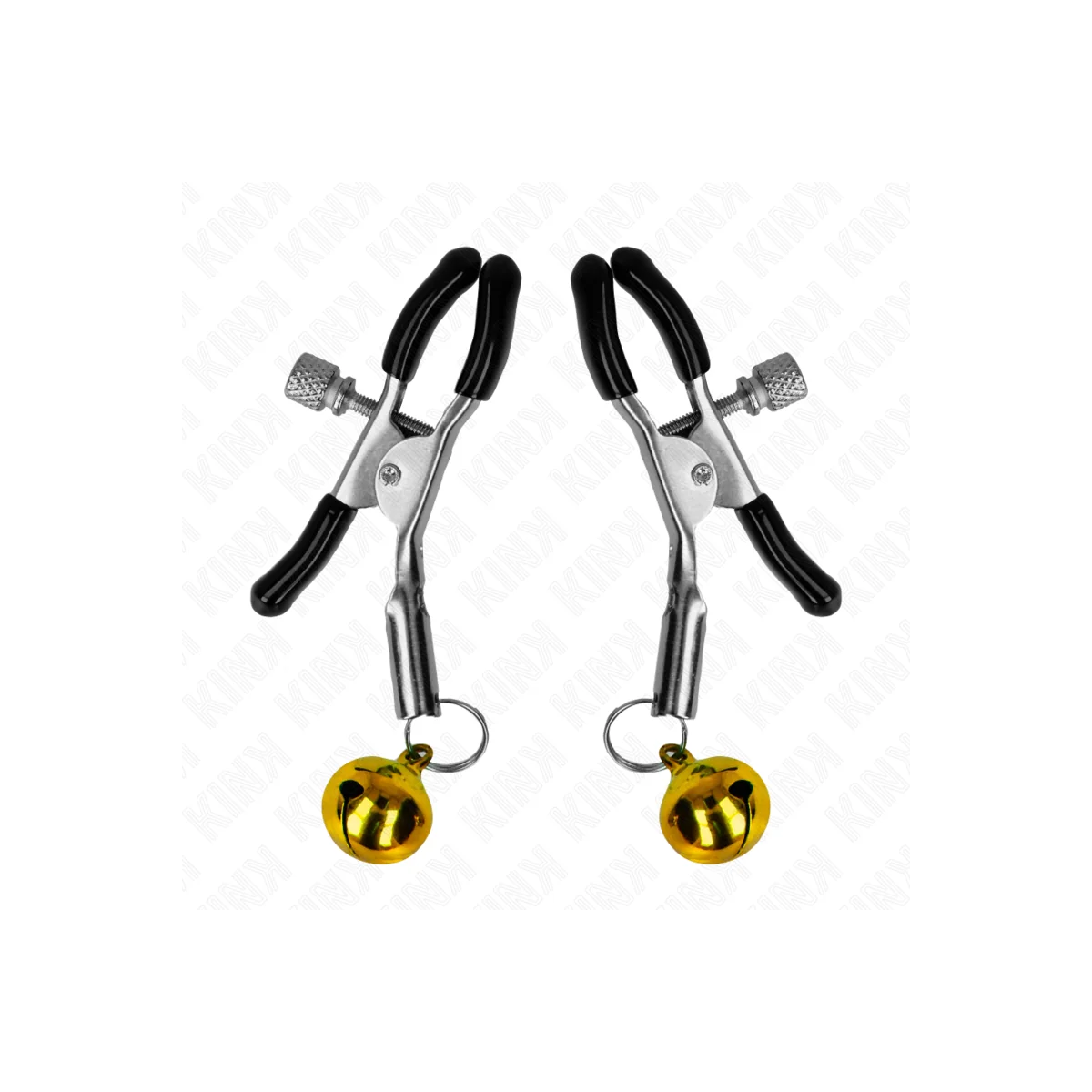 Goldene Einzelne Glocken-Nippelnklemme 6 cm von Kink Nipple Grip kaufen | Fesselliebe
