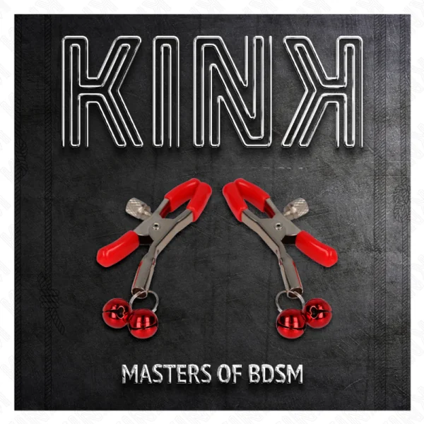 Rote Doppelglocke Nippelklemme Rot 6 cm von Kink Nipple Grip kaufen | Fesselliebe