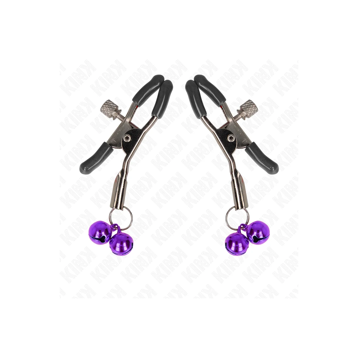 Doppelglocken-Nippelklammerei Lila 6 cm von Kink Nipple Grip kaufen | Fesselliebe