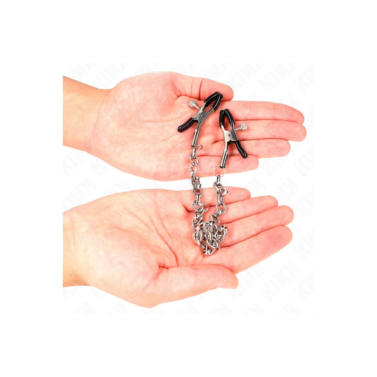 Dicke Kette Nippelklemmen 30 cm von Kink Nipple Grip kaufen | Fesselliebe