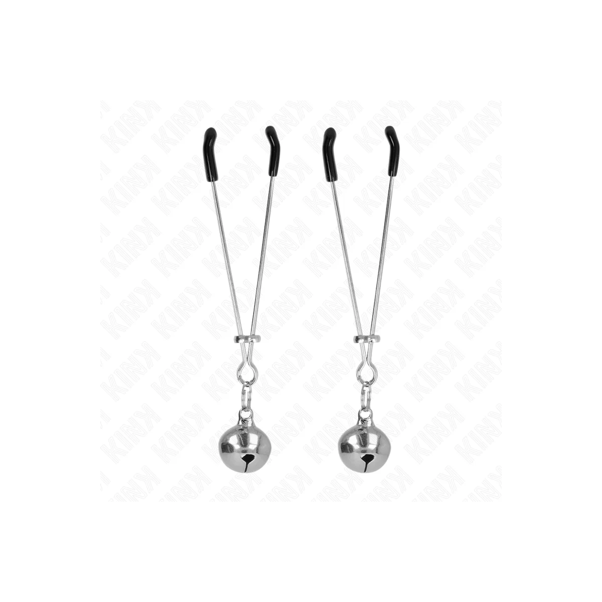 Dünne Glocken-Nippelklammern Silber 7 cm von Kink Nipple Grip kaufen | Fesselliebe
