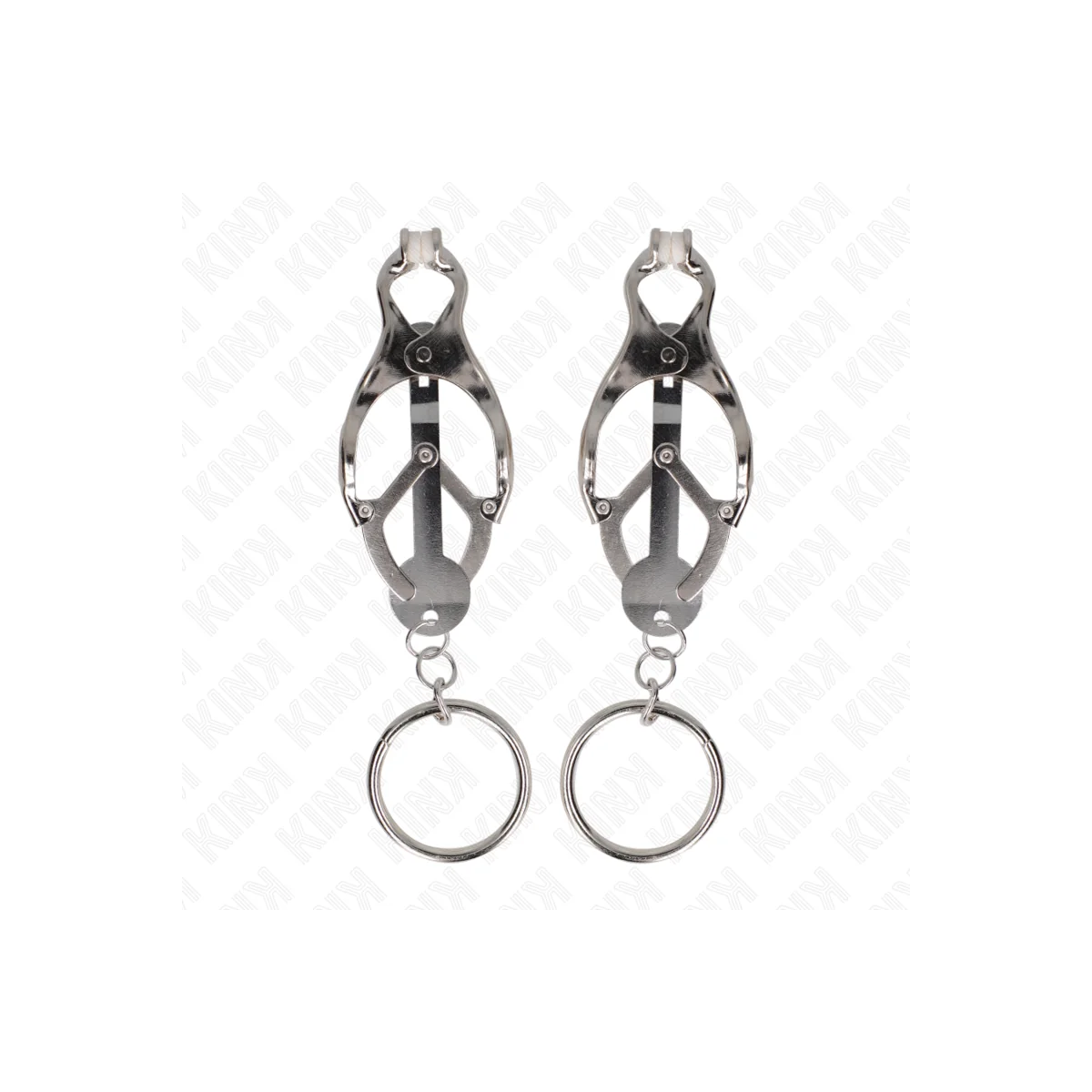 O-Ring Japanische Kleeblatt-Nippelklammern Silber von Kink Nipple Grip kaufen | Fesselliebe