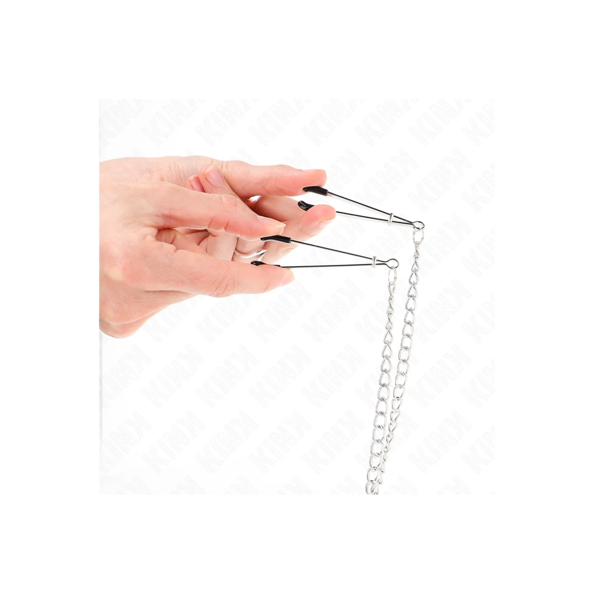 Dreifach Nippel- und Klitzisklemmen mit Kette Modell 1 von Kink Nipple Grip kaufen | Fesselliebe