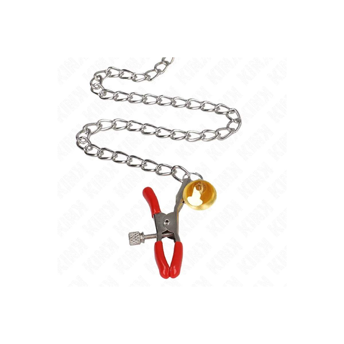 Bell 3-Fach Nippel- und Klitorisklemmen Rot mit Kette 30 cm von Kink Nipple Grip kaufen | Fesselliebe