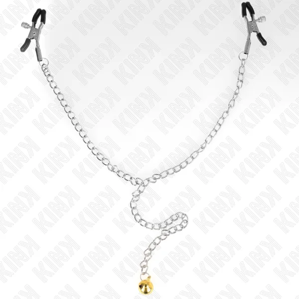 Kettennippelklammern mit Glocke 30 cm von Kink Nipple Grip kaufen | Fesselliebe