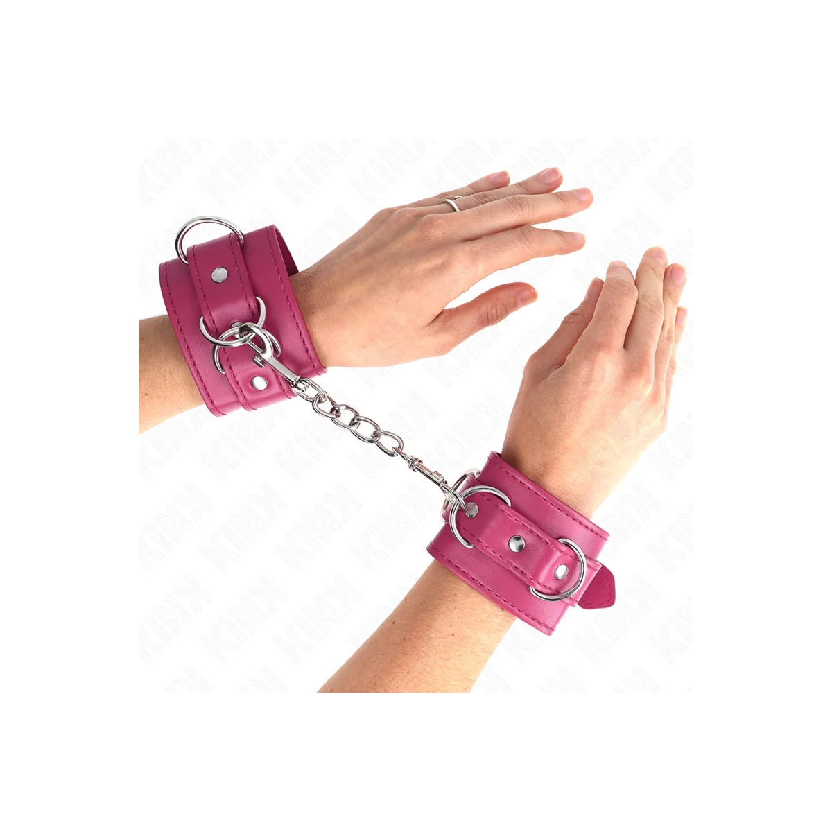 D-Ring Handgelenkfesseln Verstellbar Rosa 17,5-25 cm X 6 cm von Kink Wrist Restraint kaufen | Fesselliebe