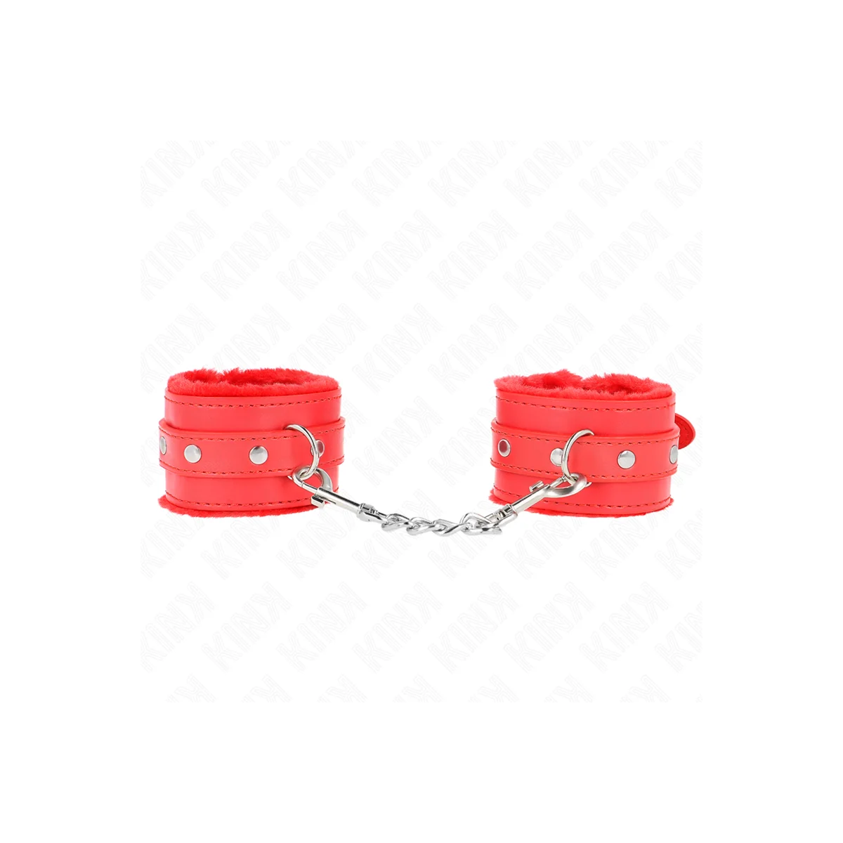 Premium Handgelenkfesseln Rot mit Rotem Gürtel Verstellbar 17-29 cm X 6 cm von Kink Wrist Restraint kaufen | Fesselliebe