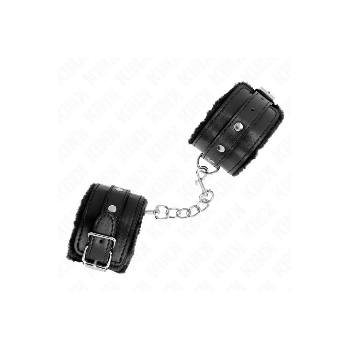 Premium Handgelenkfesseln Schwarz mit Schwarzem Gürtel Verstellbar 17-29 cm X 6 cm von Kink Wrist Restraint kaufen | Fesselliebe