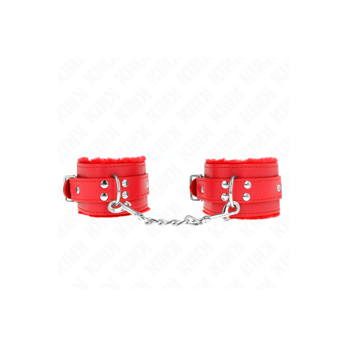Handgelenkfesseln Rot mit Rotem Gürtel Verstellbar 17-29 cm X 6 cm von Kink Wrist Restraint kaufen | Fesselliebe