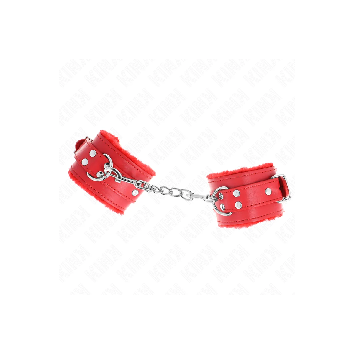 Handgelenkfesseln Rot mit Rotem Gürtel Verstellbar 17-29 cm X 6 cm von Kink Wrist Restraint kaufen | Fesselliebe