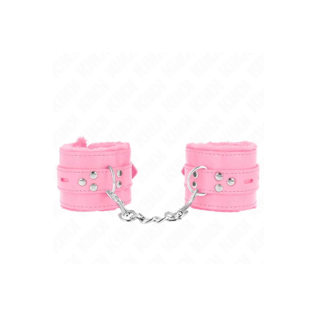 Handgelenkfesseln mit Quadratischen Löchern, Rosa und Rosa Gürtel, Verstellbar 17-29 cm X 6 cm von Kink Wrist Restraint kaufen | Fesselliebe