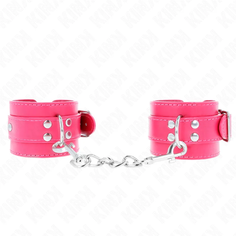 Handgelenkfesseln Raspberry Rose mit Raspberry Rose Futter Verstellbar 20-28 cm X 5,5 cm von Kink Wrist Restraint kaufen | Fesselliebe