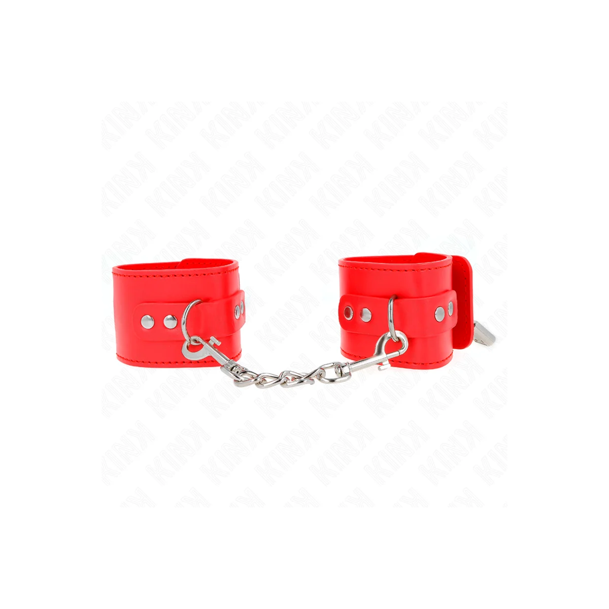 Handgelenkfesseln mit Vorhängeschloss Verschluss Rot Verstellbar 16-23 cm X 5,5 cm von Kink Wrist Restraint kaufen | Fesselliebe