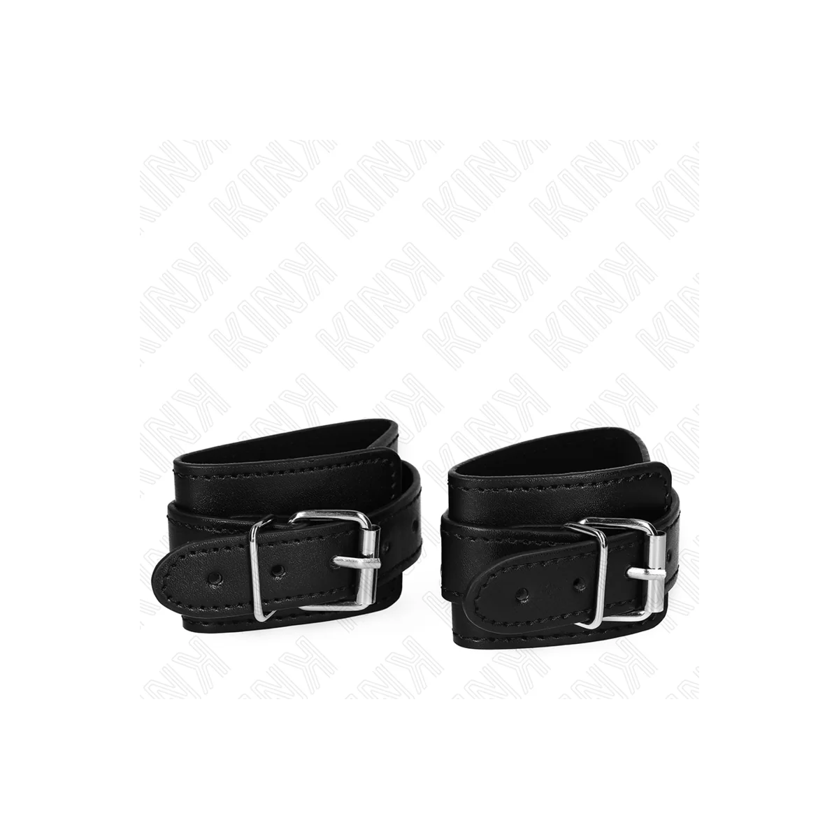 Abschließbare Dungeon Handgelenksfesseln Schwarz Verstellbar 21-28 cm X 5,5 cm von Kink Wrist Restraint kaufen | Fesselliebe