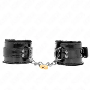 Leichte Handgelenksfesseln mit Kupferschloss, Verstellbar 17-29 cm X 5,5 cm von Kink Wrist Restraint kaufen | Fesselliebe
