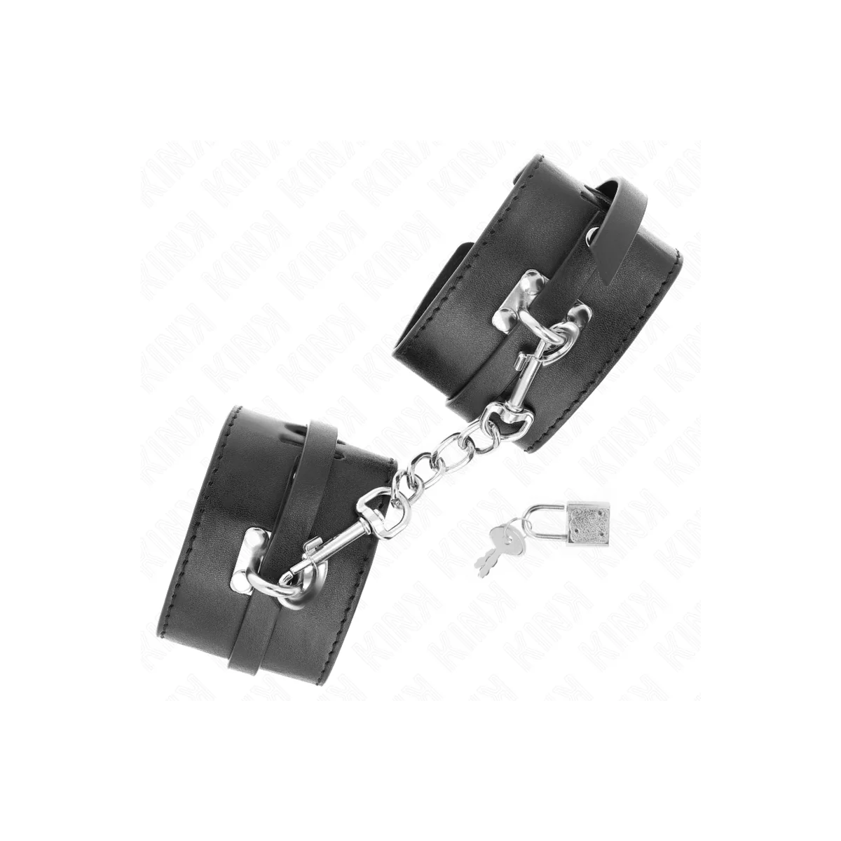 Deluxe Handgelenkfesseln mit Verriegelung, Schwarz, Verstellbar 14,5-21 cm X 6 cm von Kink Wrist Restraint kaufen | Fesselliebe