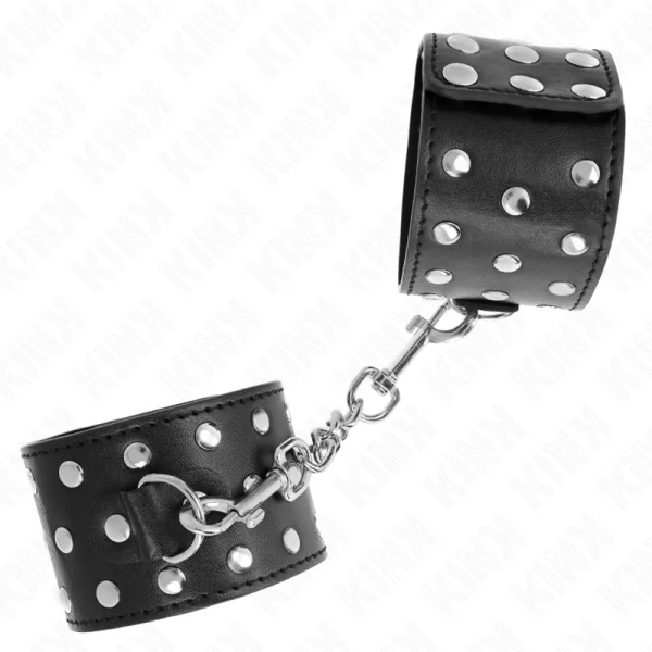 Punk Handgelenkfesseln Verstellbar 19-24 cm X 5,5 cm von Kink Wrist Restraint kaufen | Fesselliebe