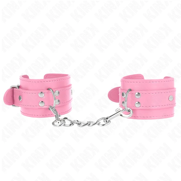 Einfache Handgelenksfesseln Rosa Verstellbar 20-23 cm X 5,5 cm von Kink Wrist Restraint kaufen | Fesselliebe
