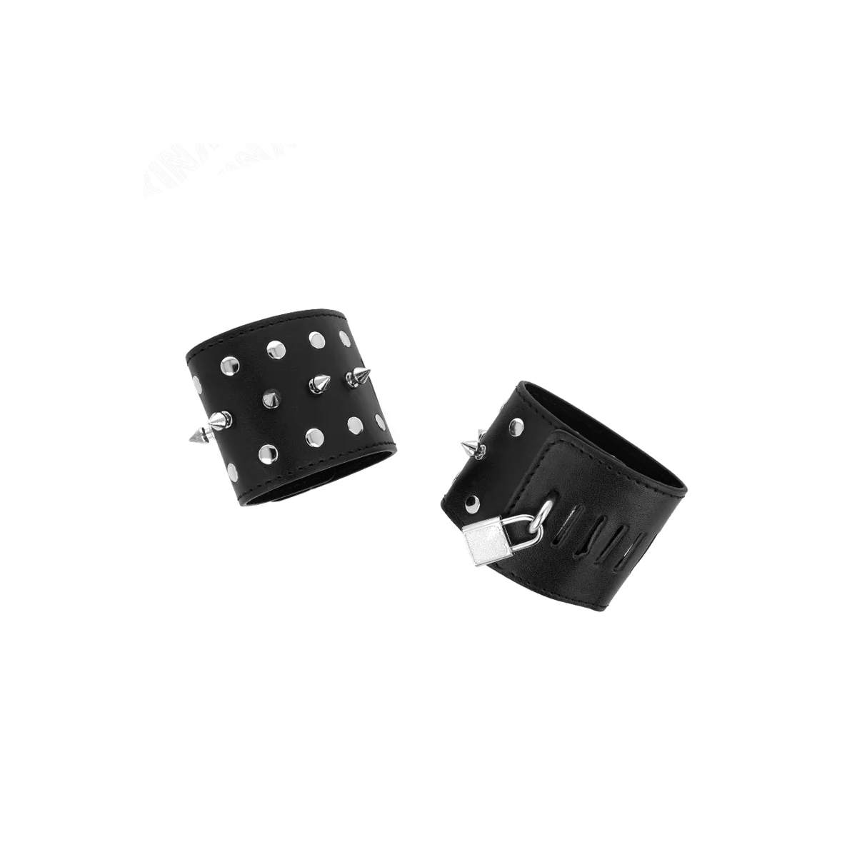 Punk Handgelenkfesseln mit Spikes 25 X 6 cm von Kink Wrist Restraint kaufen | Fesselliebe