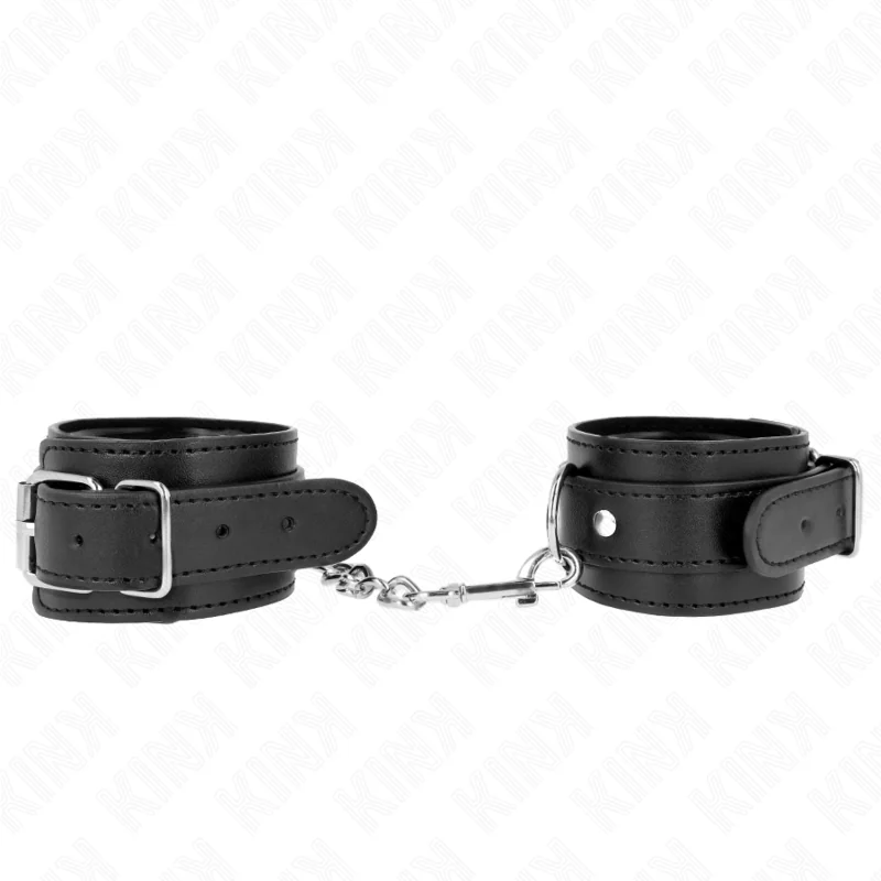 Dünne Handgelenkfesseln Schwarz Verstellbar 21-33 cm von Kink Wrist Restraint kaufen | Fesselliebe