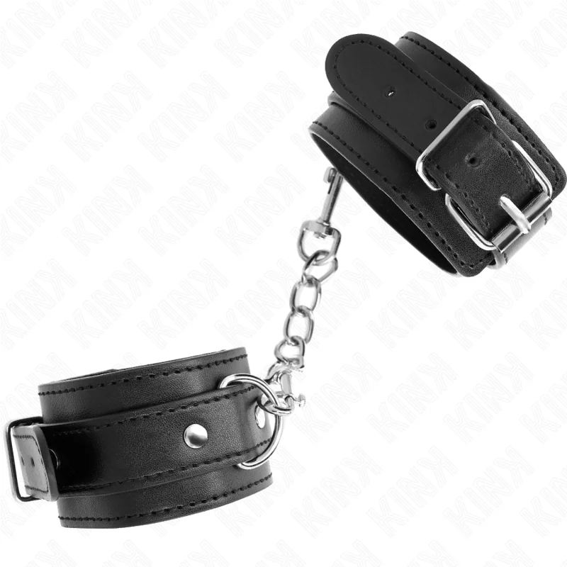 Dünne Handgelenkfesseln Schwarz Verstellbar 21-33 cm von Kink Wrist Restraint kaufen | Fesselliebe 2