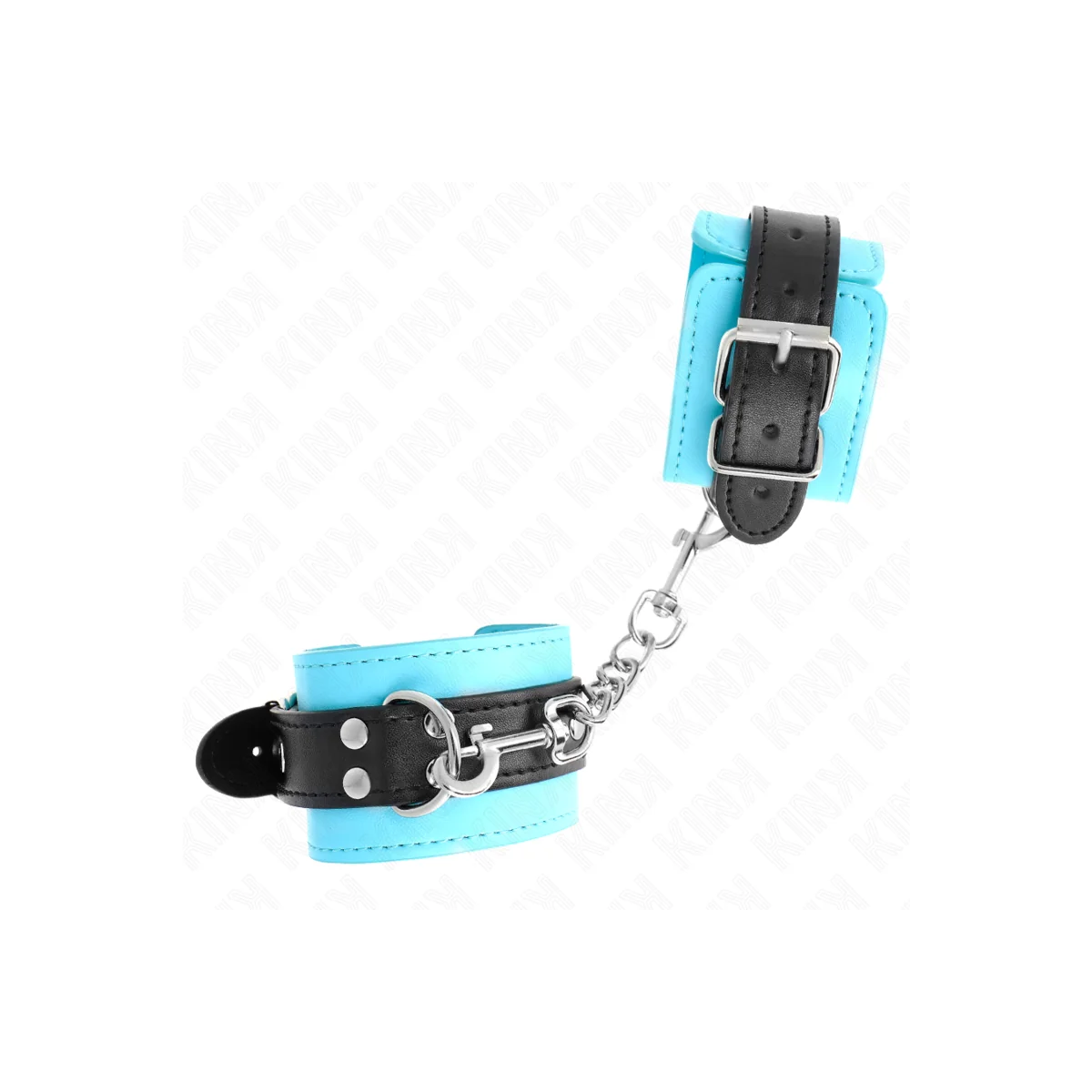 Haken-Handfesseln Blau Pelzgefüttert Verstellbar 20-28 cm X 5,5 cm von Kink Wrist Restraint kaufen | Fesselliebe