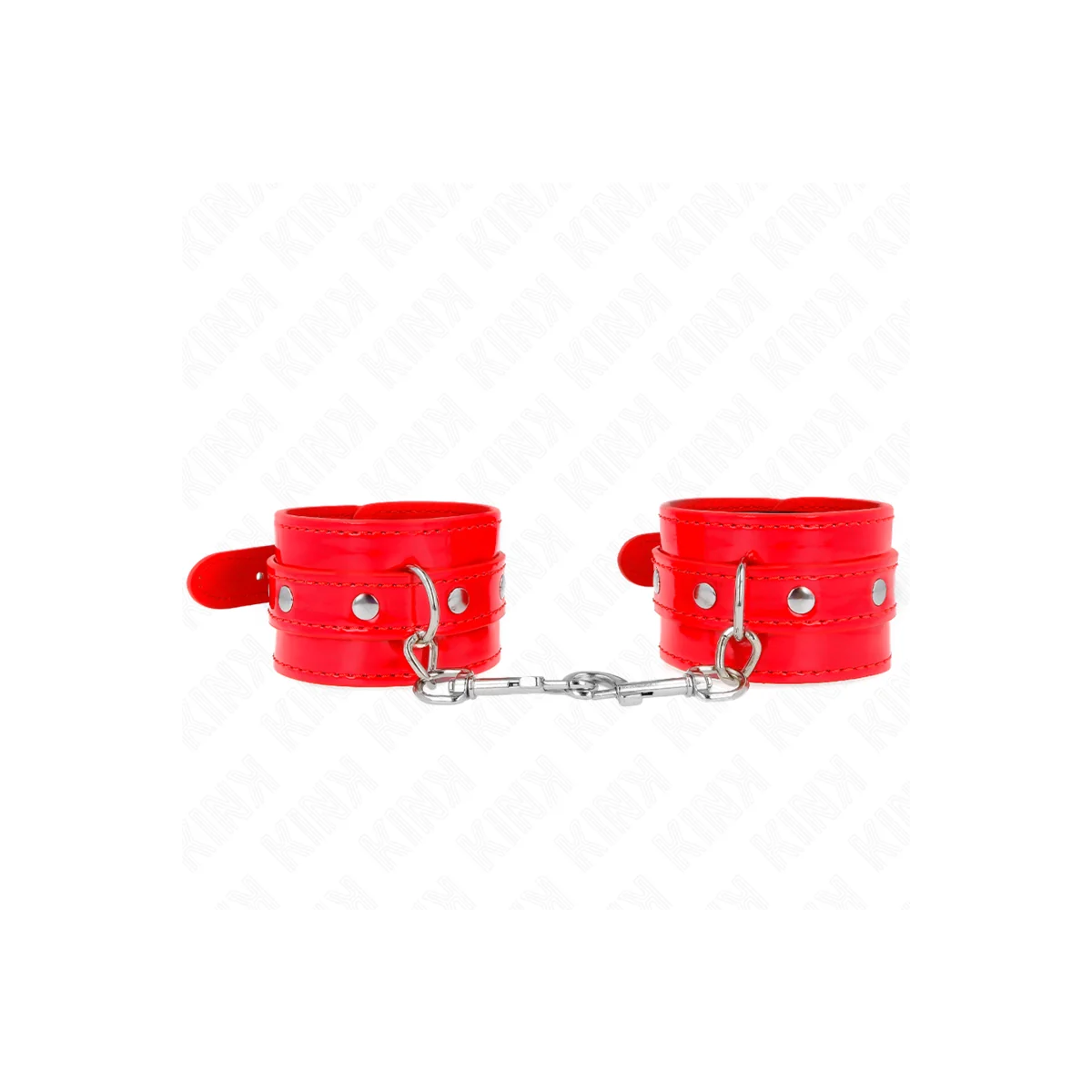 Glänzende Handmanschetten Rot Verstellbar 23-33 cm von Kink Wrist Restraint kaufen | Fesselliebe
