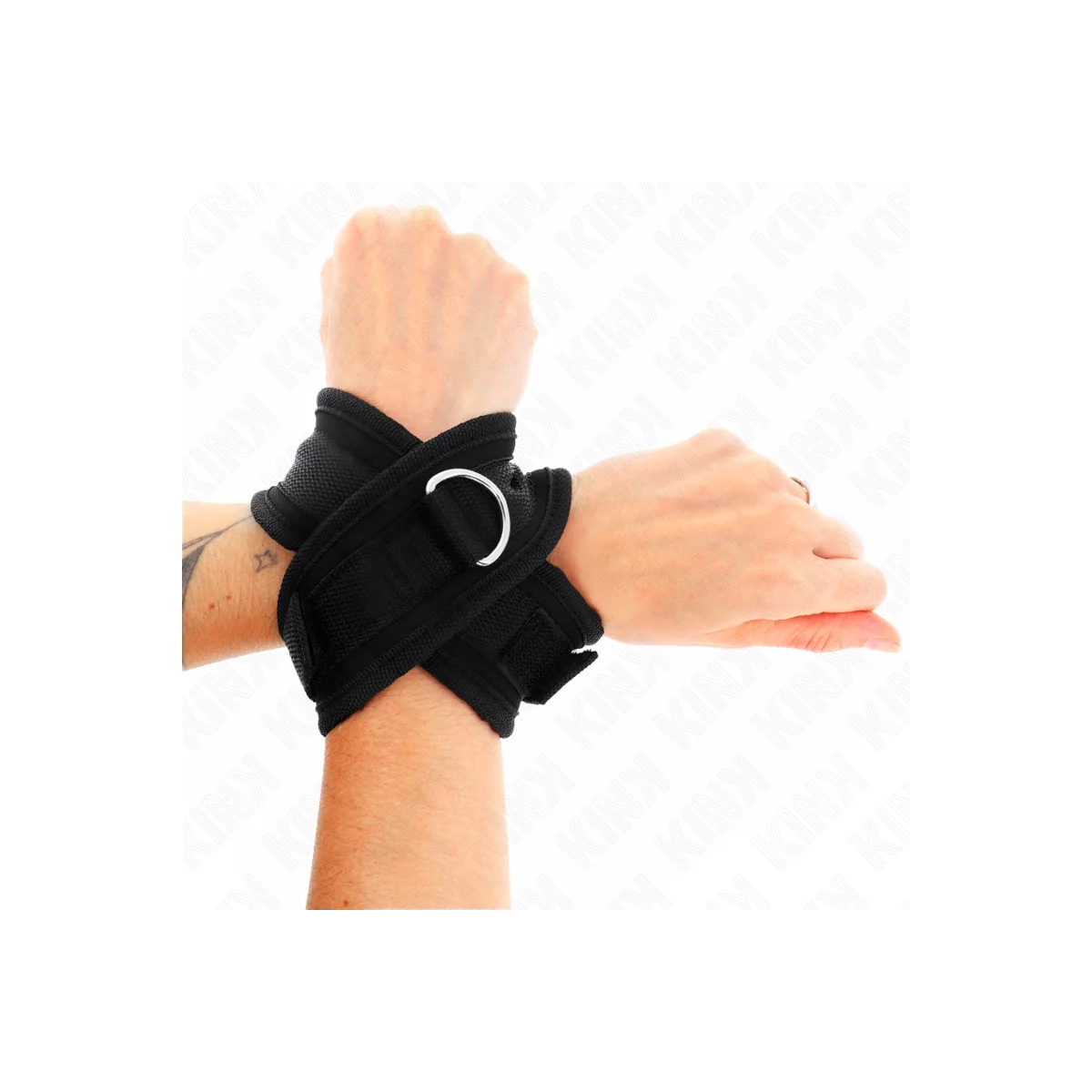 Kreuzmanschetten Schwarz 34 X 5,5 cm von Kink Wrist Restraint kaufen | Fesselliebe