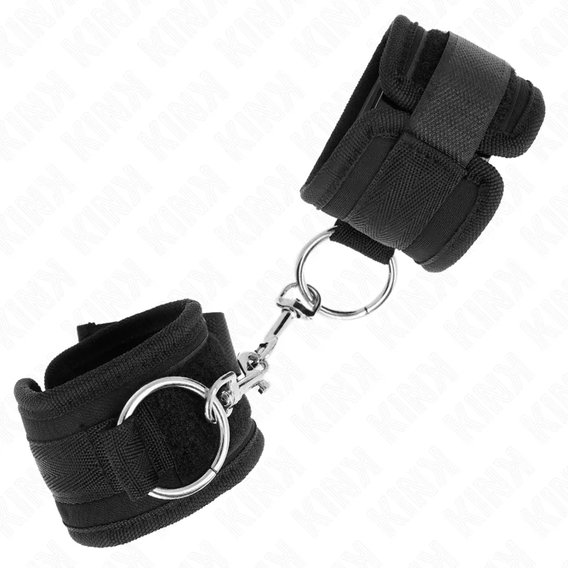 Handgelenkfesseln Schwarz Verstellbar 18-35 cm X 6 cm von Kink Wrist Restraint kaufen | Fesselliebe 2