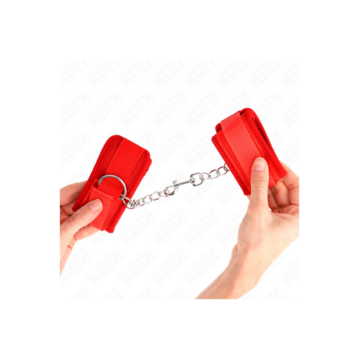 Neopren Handgelenkfesseln Rot 42 X 5 cm von Kink Wrist Restraint kaufen | Fesselliebe