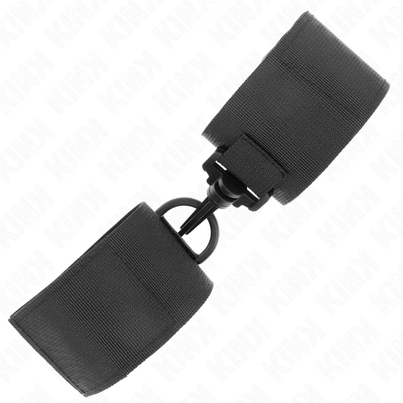 Nylon Handgelenkfesseln Schwarz von Kink Wrist Restraint kaufen | Fesselliebe 2